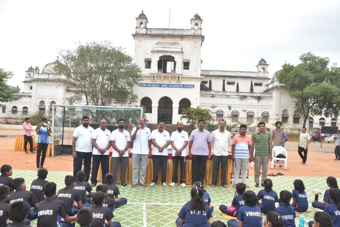 Addressing a community event